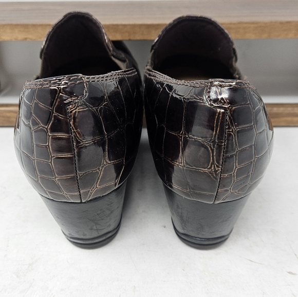 Clarks bendables wedge loafers 9 - Picture 4 of 7